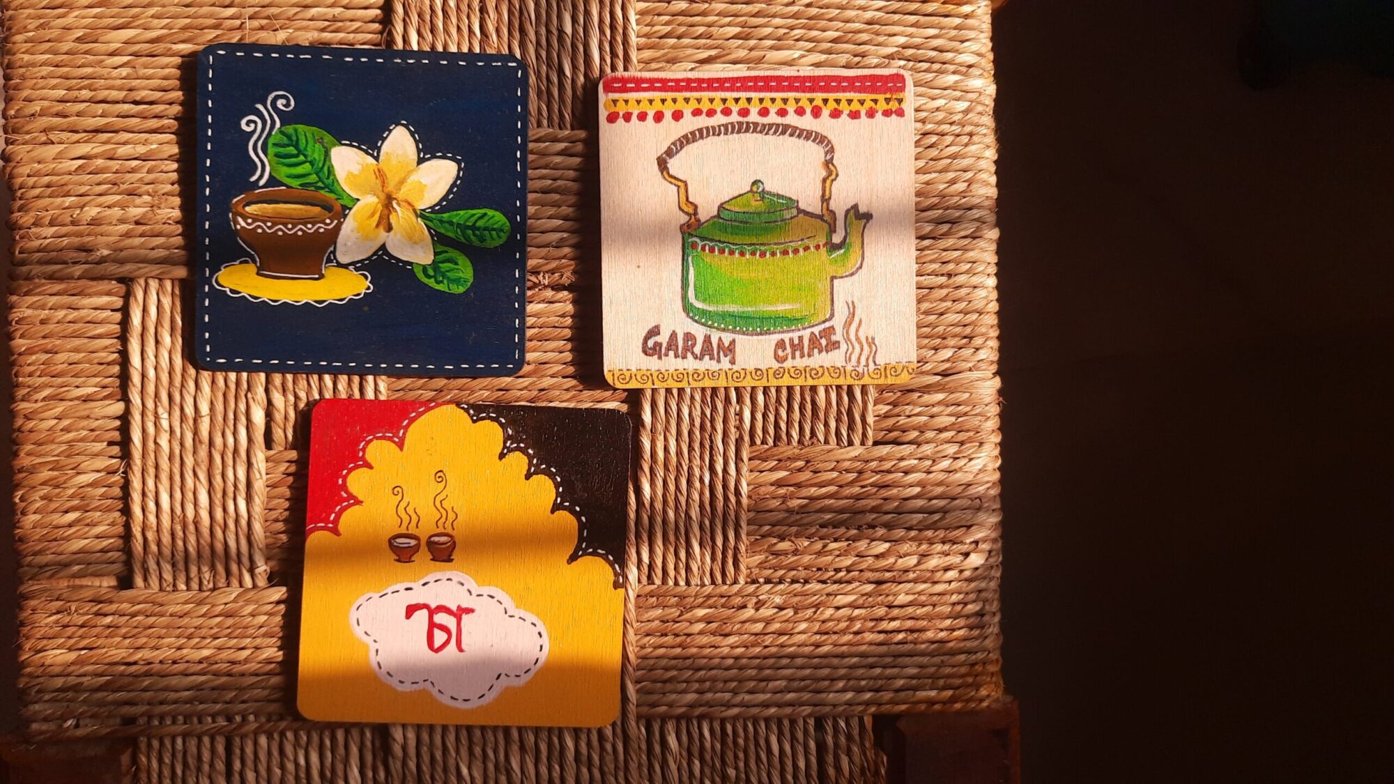 Tea Coasters - Chaa Chai (Set of 3)