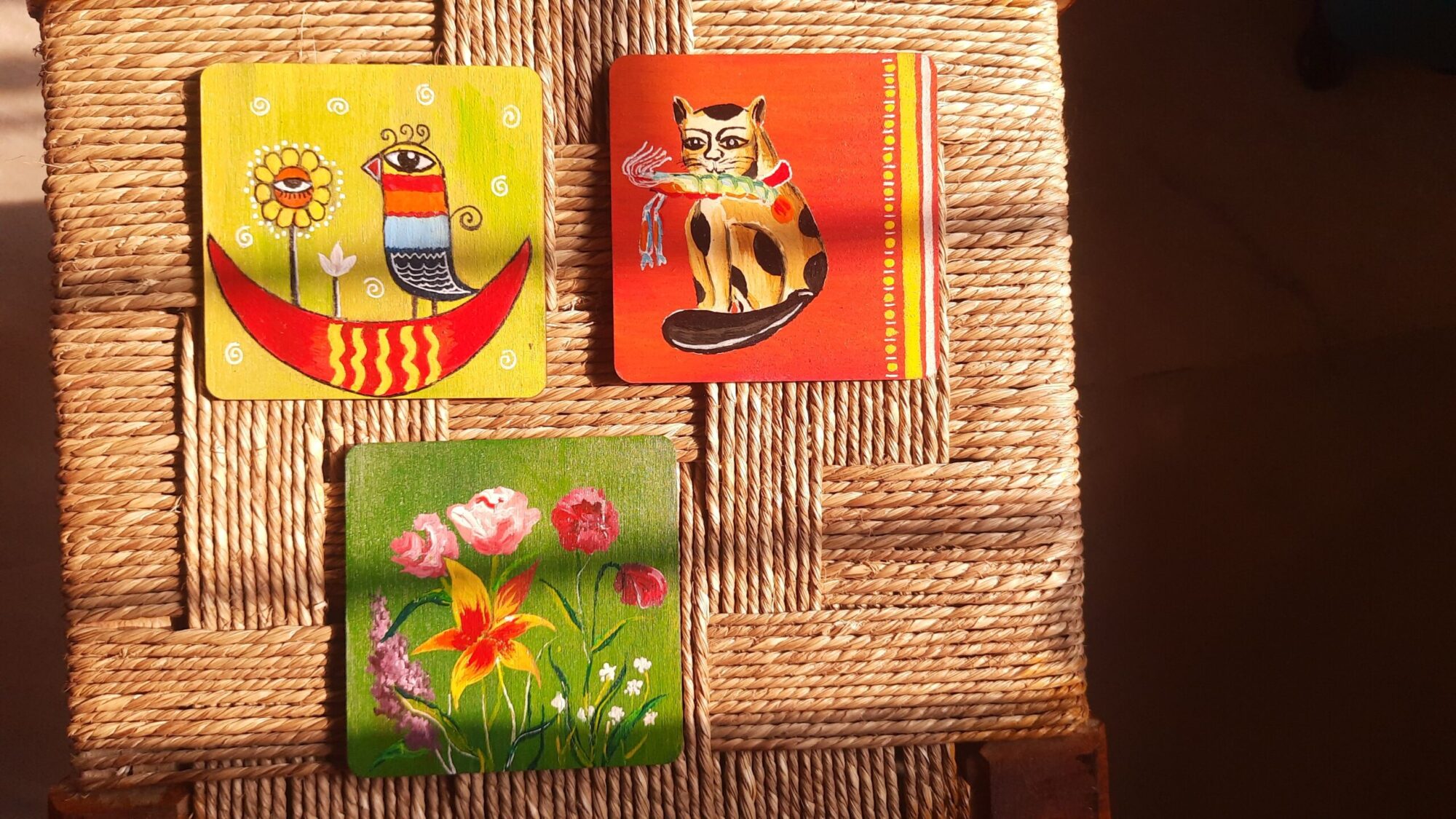 Tea Coasters - Abstract Art(Set of 3)