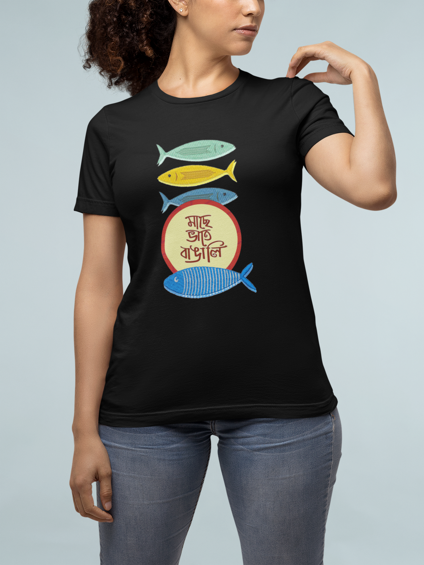 T-Shirt Bengali (Mach Vat) Black