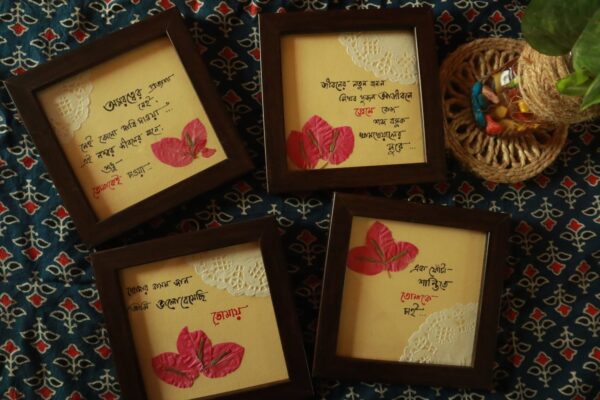The "Mini Frame - Love Theme" is not just a thoughtful gift; it adds elegance and warmth to any space - your home, office, or showroom.