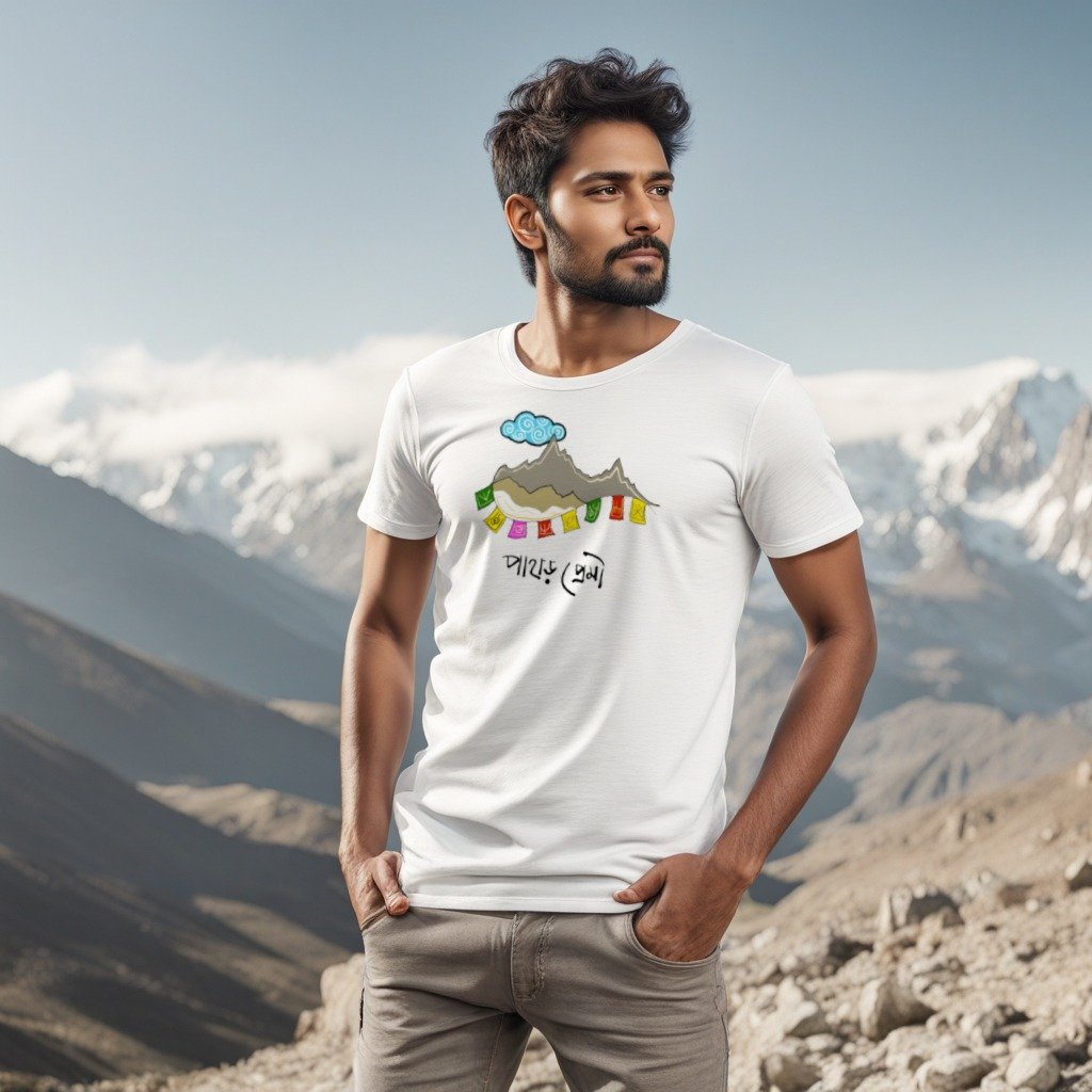 T-Shirt Pahar Premi(White)